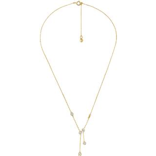 Michael Kors Brilliance 14K Gold-Plated Sterling Silver Pendant Ladies Necklace MKC1769710