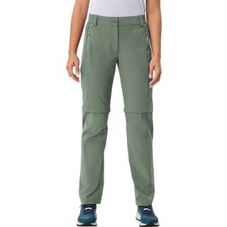 Vaude Women's Farley Stretch Zip Off T-Zip Pants II Trekking bukser Damer størrelse 36 - Regular farve grøn/olivengrøn