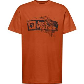 Jack Wolfskin Men's Brand Tee Burnt Orange, S
