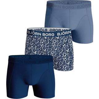 Björn Borg Cotton Stretch Boxers 3-pack Blå, XXL