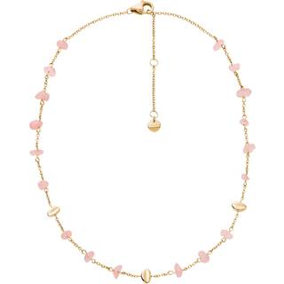 Skagen SKJ1865710 Anja Yellow IP Rose Quartz Necklace - A70303