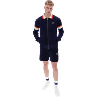 Sergio Tacchini Slive Velour Track Top Navy