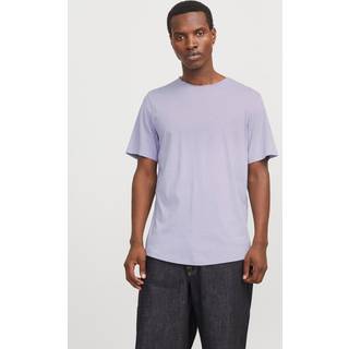 Ensfarvet O-hals T-shirt
