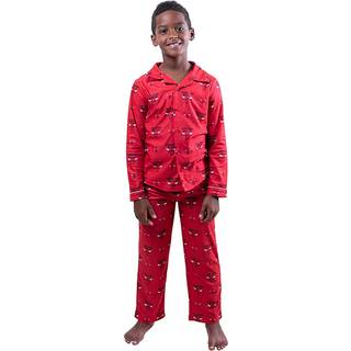 Ultra Game NBA Official Youth 2-Piece Super Soft Button Down Pyjamass?t Chicago Bulls Boys St?rrelser 14-16