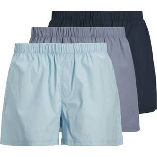 JACK & JONES JACK & JONES Blue 100% Cotton Boxers 3 Pack