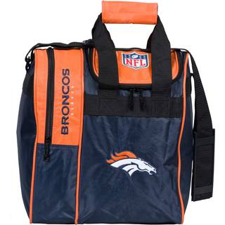 KR Strikeforce NFL Denver Broncos Single Bowling Ball mulepose med skorum