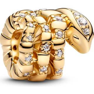 Pandora Charm - Zusammengerollte Schlange - 763618C01 - gold