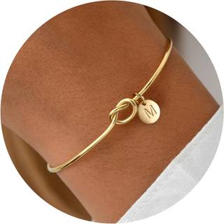 Turandoss armbånd til kvinder - knudearmbånd til kvinder Dainty guld armbånd Initial manchetarmbånd til kvinder Goldbelagt armbånd til kvinder bo