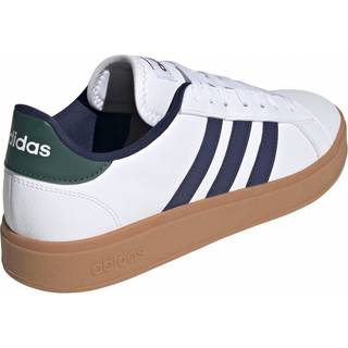 Grand Court Base 2.0 Shoes - Cloud White / Dark Blue / Collegiate Green - 44