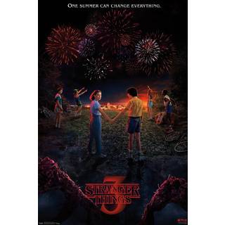 Trends International Netflix Stranger Things: S?son 3 - Key Art Wall Poster 22.375 """" X 34 """" Uframmet version
