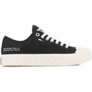 Palla Ace Canvas Sneakers, Black/White Cap Gray, 43