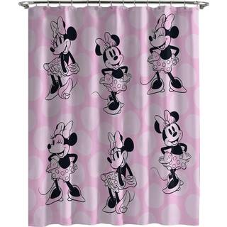 Jay Franco Disney Minnie Mouse Stof Broes Gardin - Kids rødmer Pink Badeværelse D? Cor