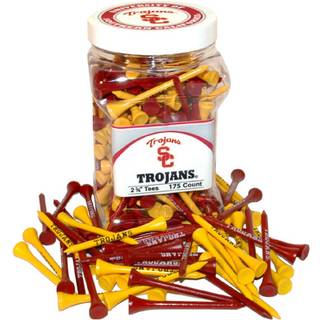 Team Golf NCAA USC Trojans Jar af 175 Golf Tees 2-3/4 """" Golf Tees 175 Pack Regulation Size Multi Team Colors