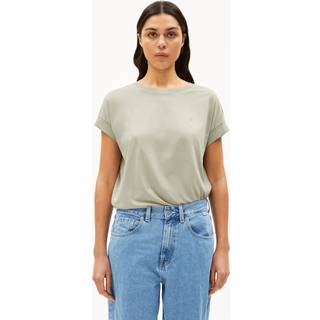 ARMEDANGELS Women's Idaa Logo T-shirt Damer størrelse XS farve beige