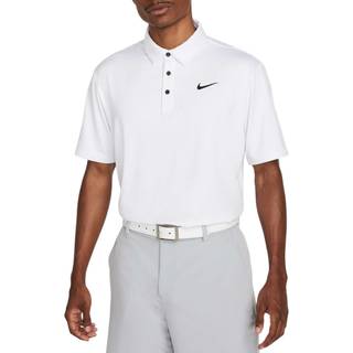 Nike Tour Mens Dri-Fit Solid Golf White/Black 2XL Polo trøje