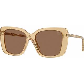 Burberry Kvinde BE4456 416773 Solbriller Acetat Beige Brun Firkantet Normal