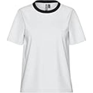 PIECES dame t-shirt PCRIA - Bright white contrast black - XL