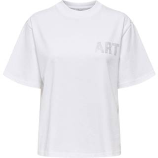 Riri Rhinestone T-shirt, Bright White, S