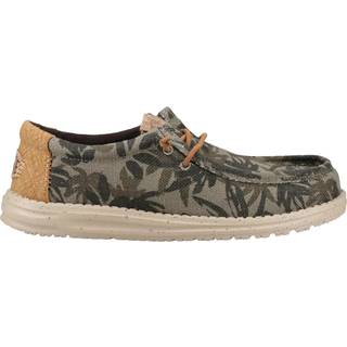 HeyDude Wally Palm Jute Sneaker Herrer størrelse 45 farve beige