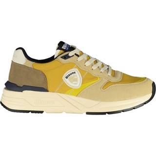 Blauer Beige Polyester Men Sneakers