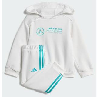 MERCEDES - AMG PETRONAS FORMULA ONE TEAM DNA LONG SLEEVE BABY JOGGINGDRAGT - White / Semi Mint Rush - 98