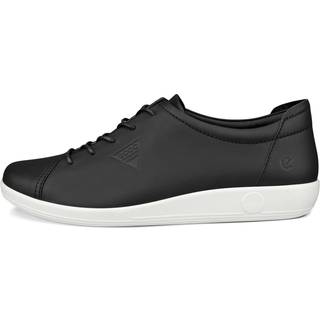 ECCO Soft 2.0 - Sneakers i læder til damer - Sort - Size: 37 (UK 4.5)