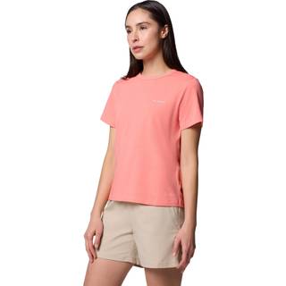 Columbia Women's Sun Trek S/S II Funktionsshirt Damer størrelse L farve rød