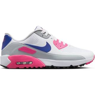 Nike Air Max 90 G Unisex Shoe White/Laser Pink/Concord 40 Golfsko til kvinder