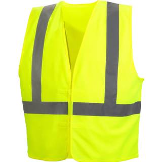Pyramex Safety Hi-Vis Safety Vest With Reflective Tape Hi-Vis Lime Large