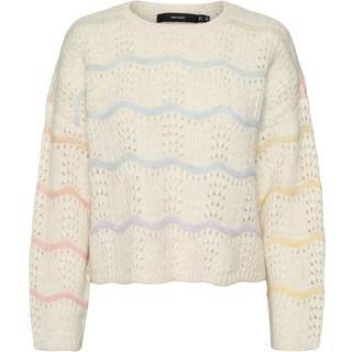 VERO MODA dame strik VMHATTY - Birch W SPACE DYE - S