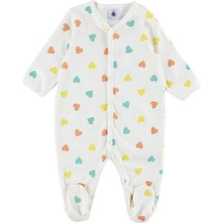 Petit Bateau Bomuld Onesie Marshmallow Multicolor 12 months  Hvid  12 måneder  Unisex