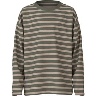 Name It Dusty Olive Stribet Bluse