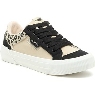 Rocket Dog Rocket Dog Naturlig Leopard Tryk Cheery Blocked PU Suede/Leon Sneakers