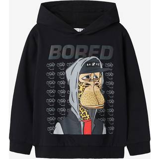 Name It Sweatshirt Sort Med Hætte Og Bored Of Directors Print