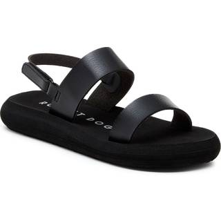 Rocket Dog Rocket Dog Sunshine Unlined Burnished Pu Black Sandals