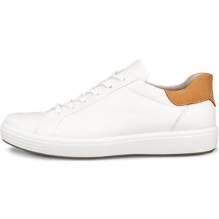 ECCO Soft 7 M - Sneakers i læder til herrer - Hvid - Size: 44 (UK 10)