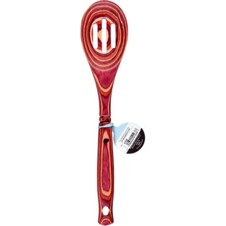 Island Bambus Pakkawood 12-tommer Slidsede ske r?d