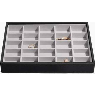 Stabelbart smykkeskrin - Sort - 25,4cm x 18,3cm x 3,8cm - Adriana