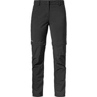 Schöffel Women's Pants Ascona Zip Off Trekking bukser Damer størrelse 38 - Regular farve sort