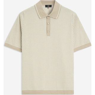 CINQUE Herren Polo-Shirt braun,weiß gemustert