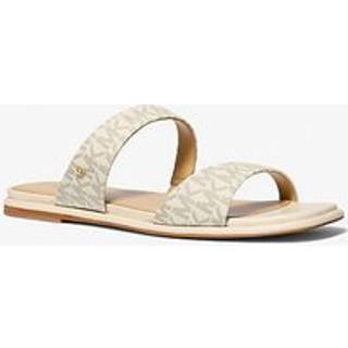 MK Jaida Signature Logo Flat Sandal - Natural - Michael Kors - EU 36