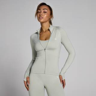 MP Shape Seamless Zip Through Jacket til kvinder - XS - Grøn
