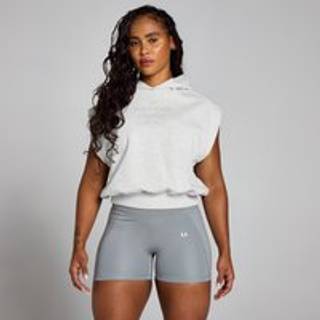 MP Origin Cropped Sleeveless Hoodie il kvinder − Grey Marl - M