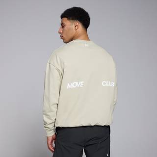 MP Tempo Oversized Graphic Sweatshirt til mænd – Salt Grey - XL