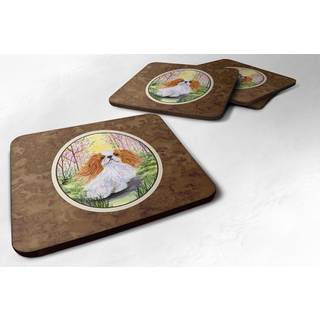 """" Caroline's Treasures SS8613FC Engelsk leget?j Spaniel Foam Coasters (S?t p? 4) 3,5 """" ""H X 3,5"" """" W Multicolor """"