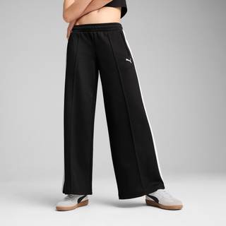 Women&#39;s Puma T7 Low Rise Track Pants, Black, Size M, Clothing - Black - M