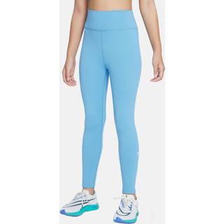 Nike One Dri-FIT-leggings med høj talje til større børn (piger) - blå - XS