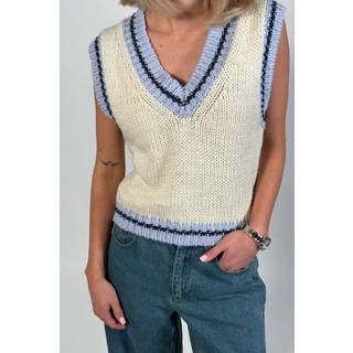Noella Kayanna Knit Vest Blue Combo