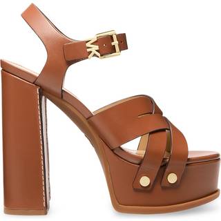 MK Nora Leather Platform Sandal - Brown - Michael Kors - EU 39