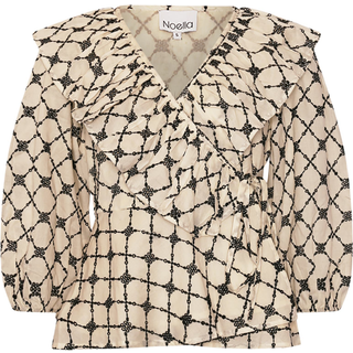 Noella Kolina Blouse Ivory Black Combo